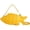 Yellow, variant on 3D Fish Shaped PU Leather Crossbody Bag Novelty Mini Shoulder Handbag for Party Daily Use 32x7x13cm Black