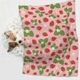 thumbnail image 6 of Pofeuu Strawberries Print Puppy Blanket,Dog Blankets,Pet Blanket Cozy Cat Blankets for Indoor Cats, Fuzzy Pet Blanket for Kitten Doggy Dog Blankets-Large, 6 of 8