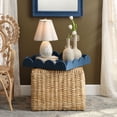 thumbnail image 2 of Capsule Mother of Pearl Table Lamp with Linen Shade, 2 of 5