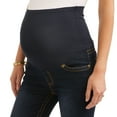 thumbnail image 3 of Oh! Mamma Maternity Full Panel Stretch Skinny Jeans with Contrast Stich Pockets - Available in Plus Sizes, 3 of 3