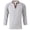 Gray, variant on WREESH Mens Workout Shirts Henley Shirts Fitness Jogger Undershirt Solid Long Sleeve Button Shirts Slim Fit Pullover Dark Blue