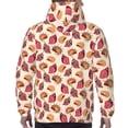 thumbnail image 7 of Fotbe Men's Hoodie with Sea Shells Pattern - Kangaroo Pocket Pullover Hooded Sweatshirt, Perfect for Daily Wear, Travel, and Home-Small, 7 of 7