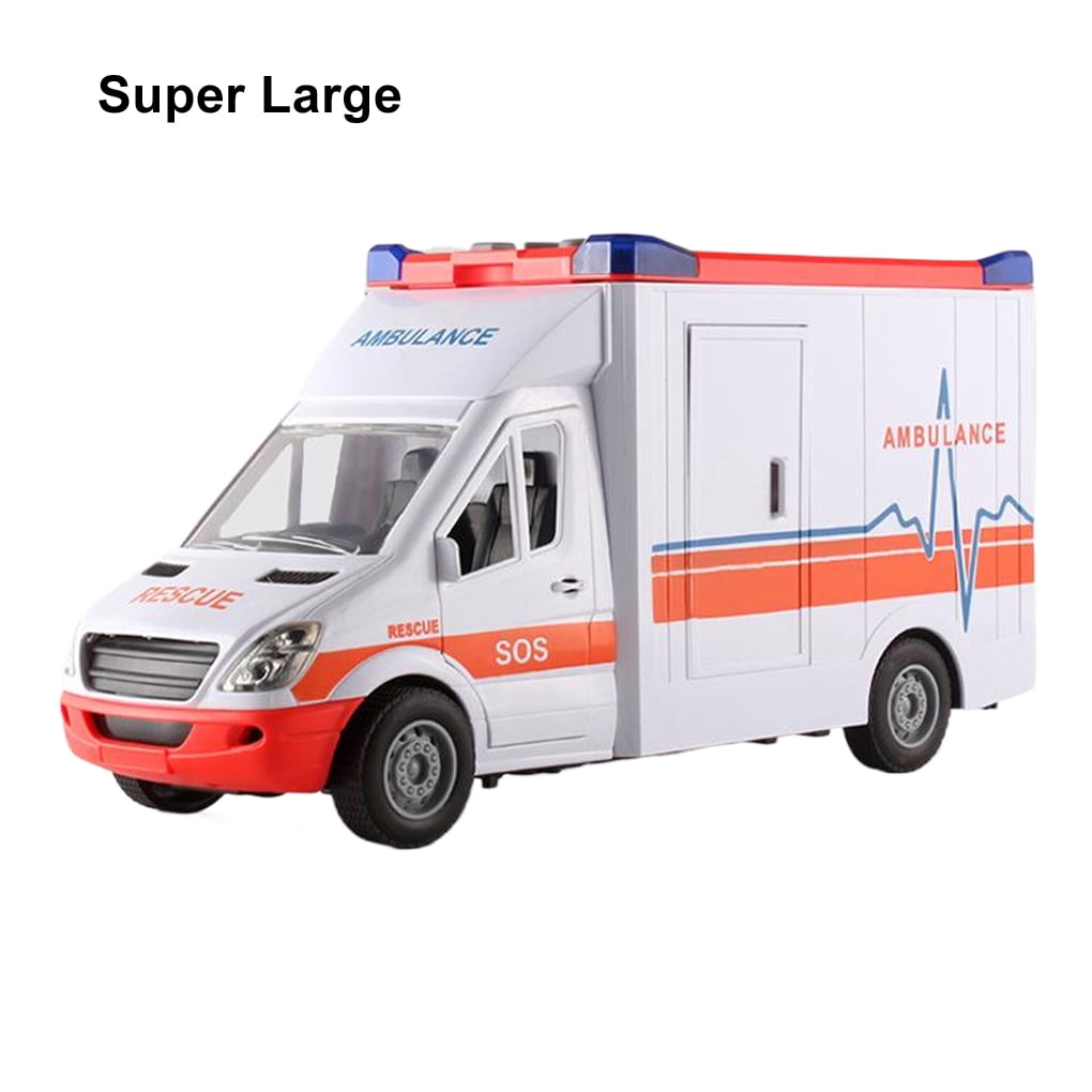 Ambulance Jouet Réaliste Avec Lumières LED Et Musique – Portes Manuelles, 20x15cm – Pour Enfants Dès 3 Ans – Jeu éducatif