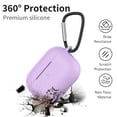 thumbnail image 3 of Ebizware Airpods Pro 2nd Generation Case Cover for Women Girls, Cute Silicone Case for Apple Airpods Pro 2nd Generation Charging Case 2022 with Keychain and Hand Strap - Lavender, 3 of 9