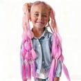 thumbnail image 4 of Colorful Synthetic Ponytail Extensions - 24 Inch Lightweight Braided Hairpieces for Festivals and Raves - Ideal for Girls Hair Day, 4 of 7