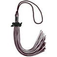 thumbnail image 3 of Endea Graduation Maroon/Silver Mixed Color Graduation Tassel with Black Date Drop, 3 of 10