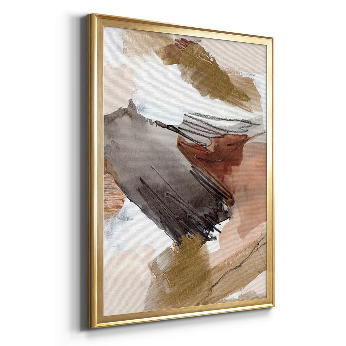 Antique Gold III Premium Framed Print, in Gold, Black, or Silver - Ready to Hang
