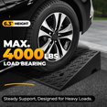 thumbnail image 3 of WLTER Rubber Curb Ramps, 6.3" Lift Height Curbside Driveway Ramp, 4410 LBS/2T Capacity Sidewalk Curb Ramp for Cars Trucks Bikes Motorcycles Wheelchairs, 3 of 7