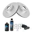 thumbnail image 2 of TRQ Front Premium Metallic Brake Pad & Coated Rotor Kit w/Chemicals for Subaru BKA23822, 2 of 6