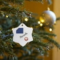thumbnail image 7 of 3drose, I Love Nevada, 3 inch Snowflake Porcelain Ornament, 7 of 7