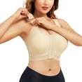 thumbnail image 1 of FhsagQ Bra Bras for Women Bras Crotchless Comfortable Seamless Full Coverage Bra for Women Wireless Bras with Soft Support Regular and Plus Size Bras for Women Crotchless Red Beige XL, 1 of 8