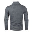 thumbnail image 3 of APEXFWDT Men's Casual Pullover Sweater Waffle Thermal Sweatshirt Men Long Sleeve Mock Neck Button Sweaters Fashion Henley Top, 3 of 7
