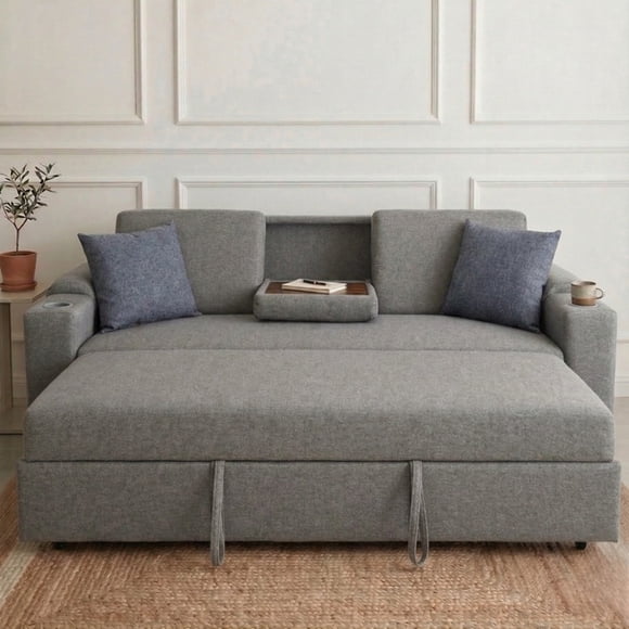 SOFÁ CAMA MILAN GRIS OXFORD