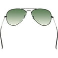 thumbnail image 3 of Ray-Ban RB3025 Aviator Large Metal Sunglasses - Size - 55 (Crystal Green Polarized), 3 of 3