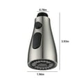 thumbnail image 3 of MERILER Pull Out Kitchen Tap Shower Head Replacement with 360° Rotation and Three Spray Modes, High-Quality ABS Construction, Easy Installation, 3 of 7