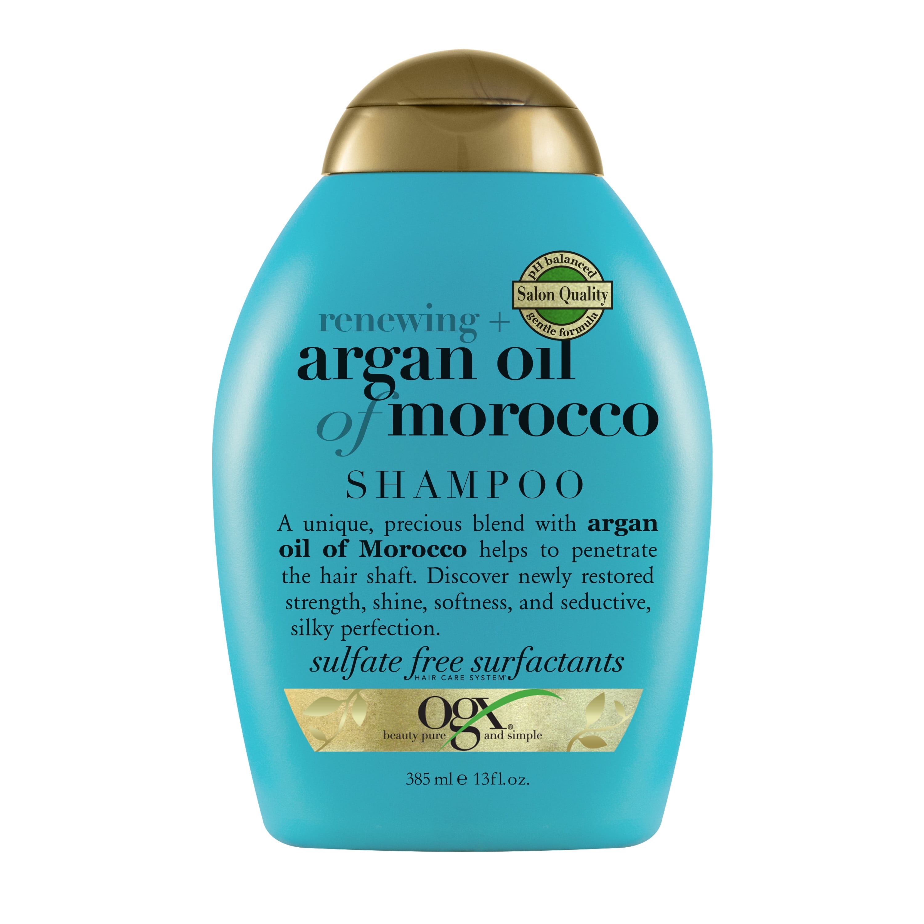 OGX Renewing + Argan Oil of Morocco Moisturizing Daily Shampoo to Soften & Strengthen Hair, 13 fl oz