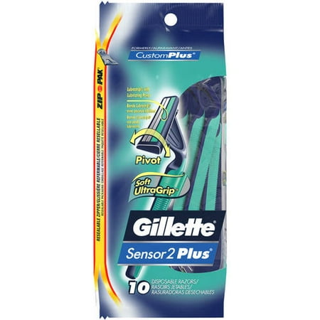 Gillette® Sensor2® Plus Disposable Razors 10 ct Pack
