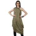 thumbnail image 2 of Moomaya Robe Kurti Sans Manches à une Épaule Imprimée pour Femmes, Vêtement de Créateur Boho pour Fête, 2 of 7