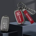 thumbnail image 2 of Funda protectora para llave de coche de cuero de aleación de zinc para Honda Civic 11.ª generación, Accord Vezel Freed Pilot CRV 2021 2022, accesorio protector, 2 of 5
