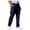 Navy*, variant on Men's Casual Pants Retro with Pocket Drawstring Straight Leg Jogging Holiday Chic Trousers