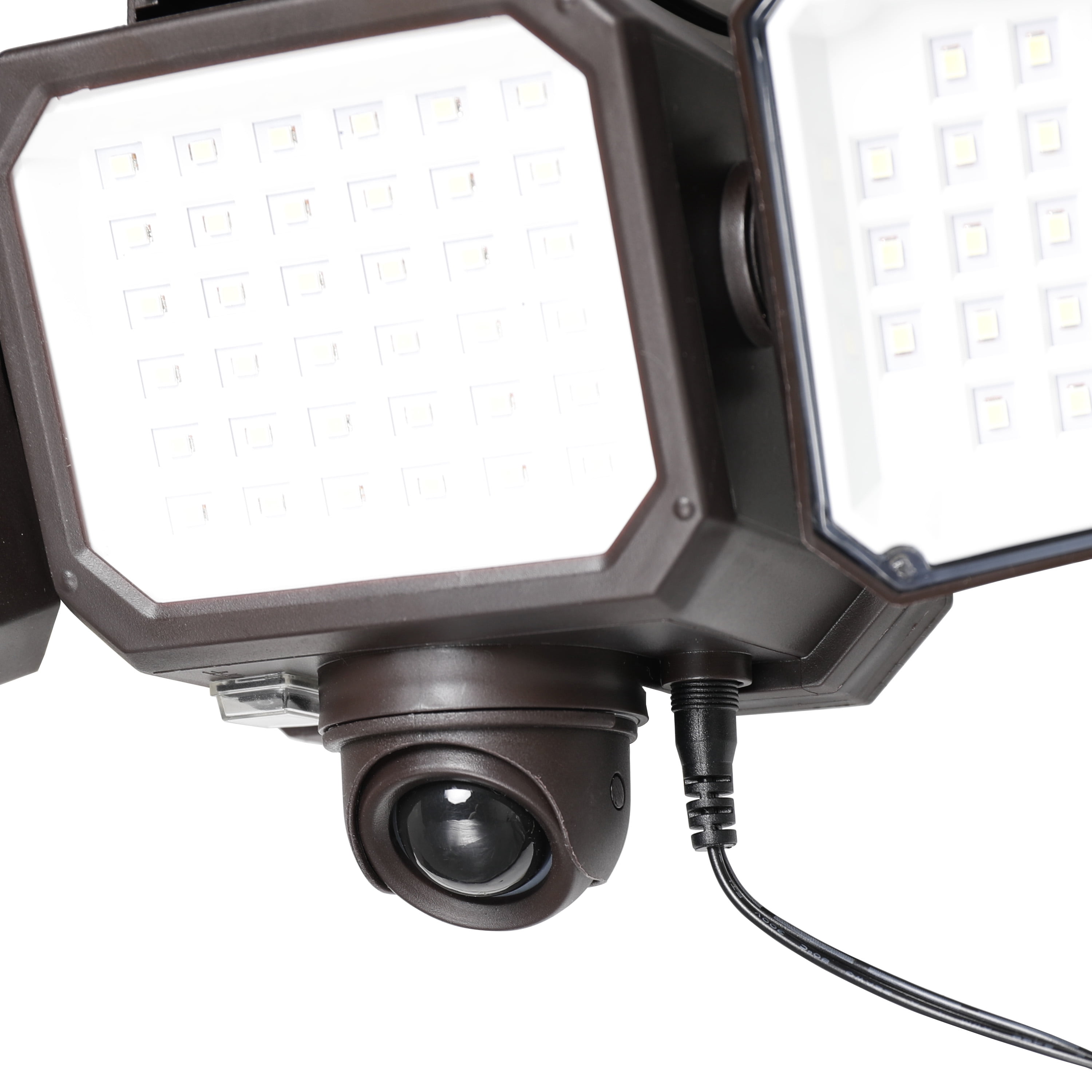 Westinghouse 2000 Lumen LED Triple Head Solar Security Light, Motion Activated in Brown Finish, 103-Degree Beam Spread