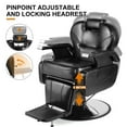 thumbnail image 6 of Pro All Purpose Reclining Hydraulic Barber Chair Heavy Duty,Footrest Adjustable Salon Beauty Tattoo Spa Hair Styling Equipment(Black), 6 of 22