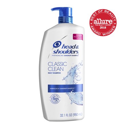 Classic Clean Shampoo - Head and Shoulders Classic Clean Daily-Use Anti-Dandruff Shampoo, 32.1 fl oz