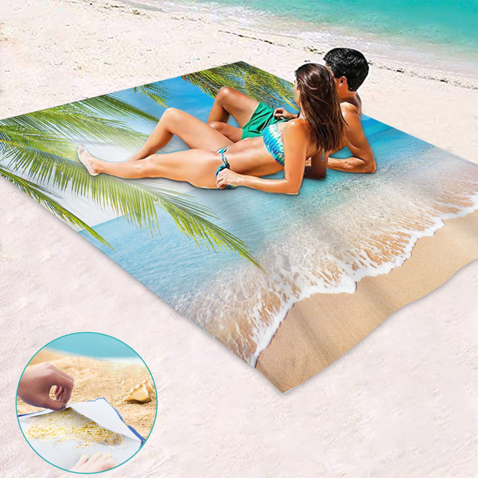 Kayannuo Back to School Clearance Beach Blanket Sandproof,Extra Large