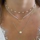 thumbnail image 2 of Ladies Fashion Pendant Necklace Multilayer Necklace Pearl Heart Three Layer Necklace Simple Handmade Jewelry, 2 of 5