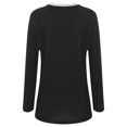 thumbnail image 7 of Annhoo Womens Long Sleeve Tops Fall Elegant Lace Trim Round Neck Blouses Trendy Comfy Going out Vacation Shirts, 7 of 7