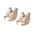 thumbnail image 2 of Bras for Women No Underwire Seamless Everyday Bras Comfortable Full Support Lift Bra Wireless Push Up Bras for Women No Back Hooks Front Closure Bras for Women, 2 of 7