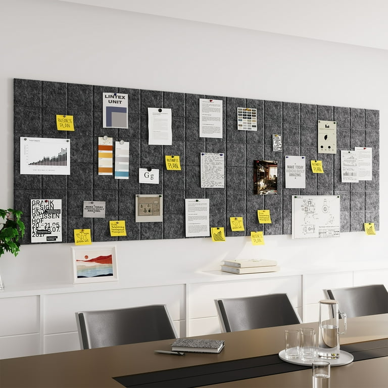 Felt Bulletin Board Wall Tiles Acoustic Memo Meeting Room Panels Uiran