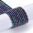 thumbnail image 2 of 10Strand Electroplate Glass Beads Strands Full Plated Round Multi-color Plated 2.5mm Hole: 0.7mm about 177pcs/Strand 14.09 inch(35.8cm), 2 of 4