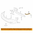 thumbnail image 3 of For 12-17 Accent Sedan Rear Bumper Retainer Mounting Brace Bracket Driver Side, 3 of 5