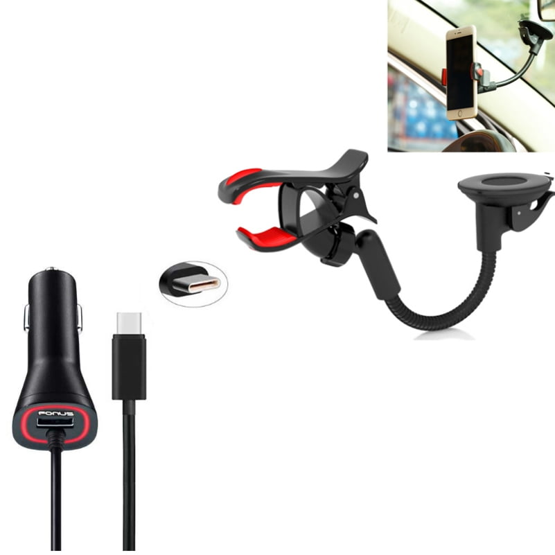 Car Mount with Car Charger for Samsung Galaxy S20/Ultra/Plus Phones