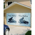 thumbnail image 5 of Christmas Garage Door Banner Cover 6 x 13 ft, Christmas Xmas Tree Winter Snowflake Retro Truck Christmas Garage Door Decorations Holiday Christmas Backdrop Decor for Winter New Year Xmas Party, 5 of 6