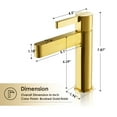thumbnail image 5 of Altair-3 Single Hole Single-Handle Bathroom Faucet in Brushed Gold, 5 of 14