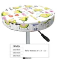 thumbnail image 4 of Round Bar Stool Seat Covers, Happy Avocado (2) Elastic Round Chair Cover Stool Seat Slipcover Bar Stool Cushions Round Pad for 12-14 inch, 4 of 7