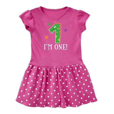 

Inktastic 1st Birthday Dinosaur Party Gift Baby Girl Dress