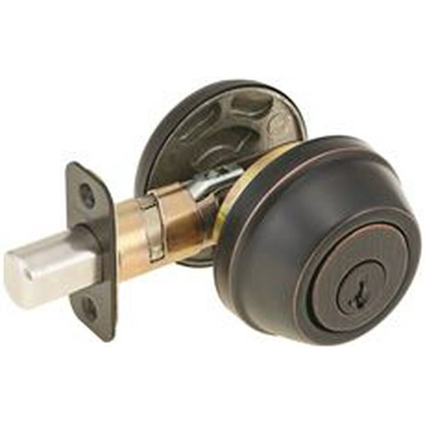 Kwikset Smartkey Deadbolt Single Cylinder Bronze