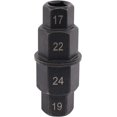 thumbnail image 1 of ZHAOCHENG Enchufe del eje del eje de la rueda delantera 3/8 pulgadas 17 19 21 24 mm Adaptador hexagonal Allen apto para Yamaha Suzuki Honda motocicleta Eje de la rueda delantera Llave de desmontaje es, 1 of 5