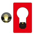 thumbnail image 2 of Joernso Portable Ultra-thin Mini LED Wallet Pocket Credit Card Size Lamp Night Light, 2 of 8