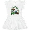 thumbnail image 3 of Inktastic Frog, Worm, Mushrooms Nature Scene Girls Toddler Dress, 3 of 5