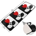 thumbnail image 4 of Dreamtimes Swans Couple Birds Hallway Runner Rug 2'x6' Kitchen Rug with Rubber Backing Heart Valentine's Day Non Slip Entryway Rug Runner Washable Soft Area Rug for Hallway Bedroom Kitchen Decor, 4 of 6