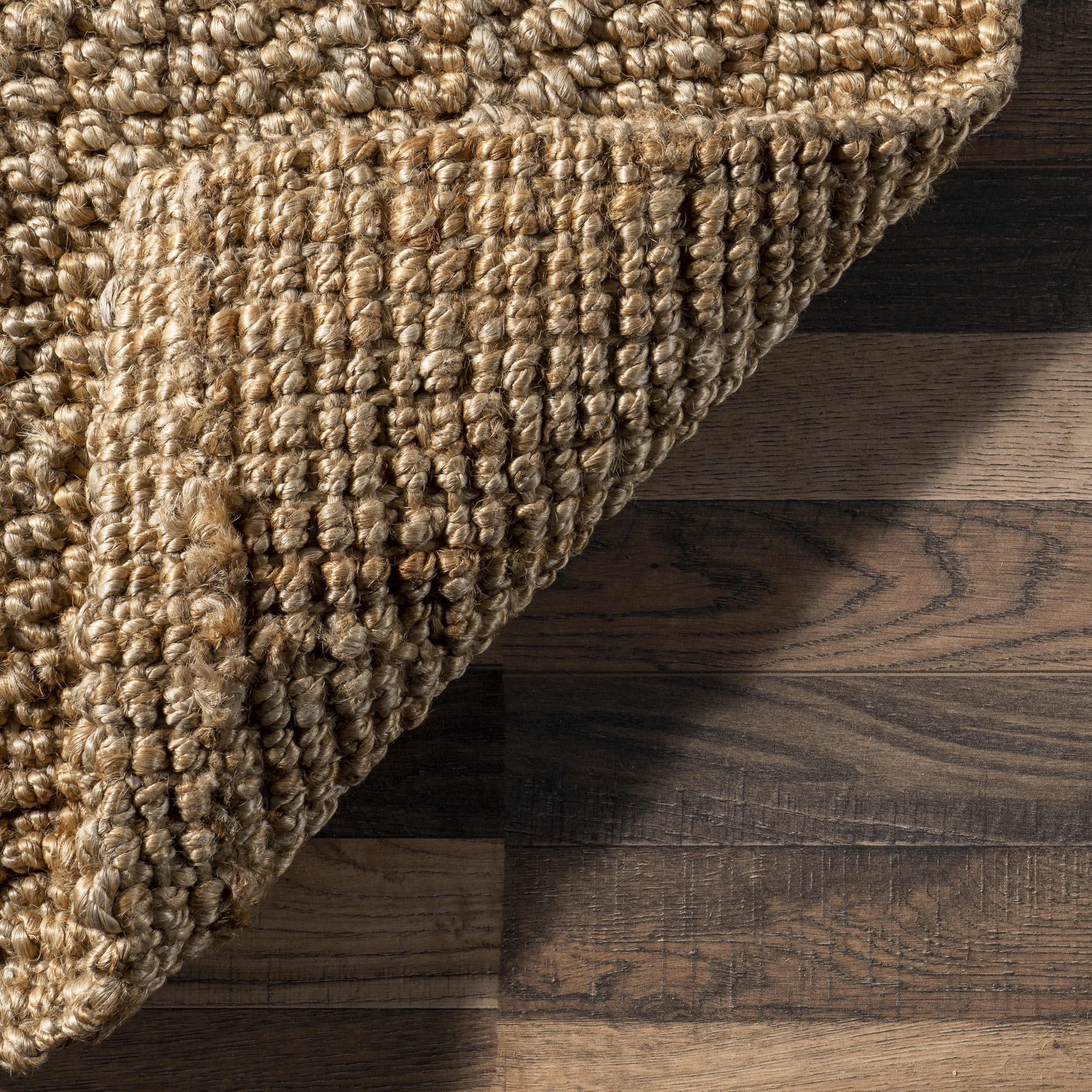 nuLOOM Hanne Casual Flatweave Jute Area Rug, 5' x 8', Natural