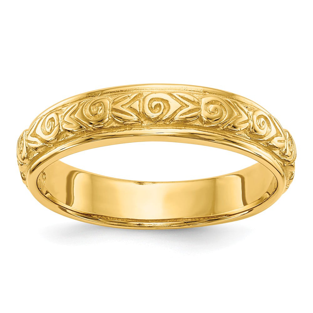 Gold band wedding ring