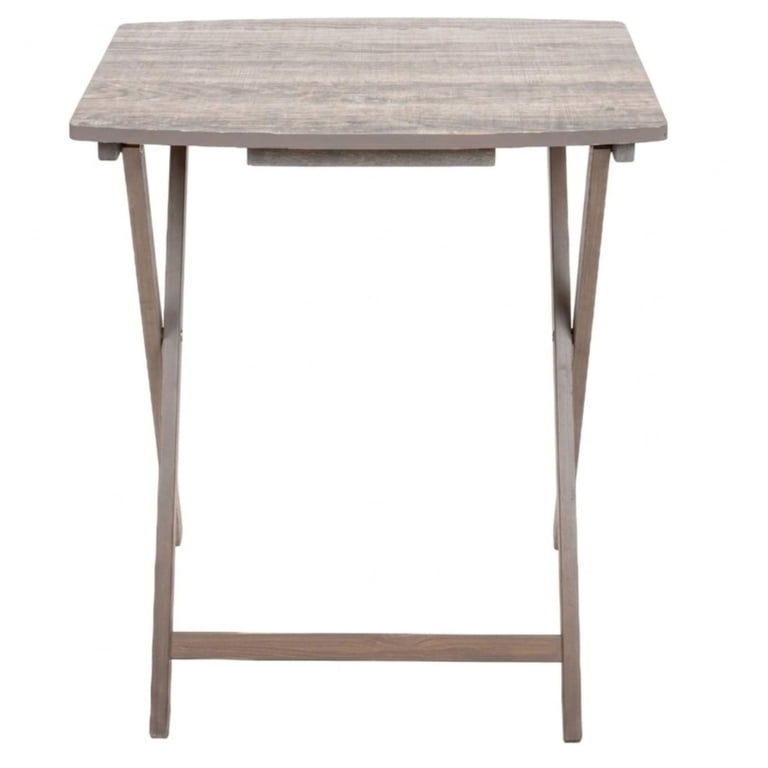 Mainstays XL Oversized Folding Tray Table, Gray, MDF - Walmart.com
