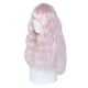 thumbnail image 1 of Humano Cabello Pelucas para Mujeres 26 Rosa Rizado Peluca con Peluca Gorra, 1 of 6