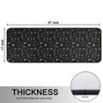 thumbnail image 5 of Kitchen Rugs Sets Of 2,Black White Halloween Symbol Pattern Anti Fatigue Kitchen Mat Rugs Non Slip Washable,Decorative Kitchen Floor Mats for Kitchen,Sink,Laundry,17"x47"+17"x47", 5 of 5