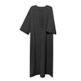 thumbnail image 5 of Linen Thobe Traditional Long Shirt For Men Featuring Side Pockets And Breathable Fabric Ideal For Casual Everyday Wear, 5 of 5